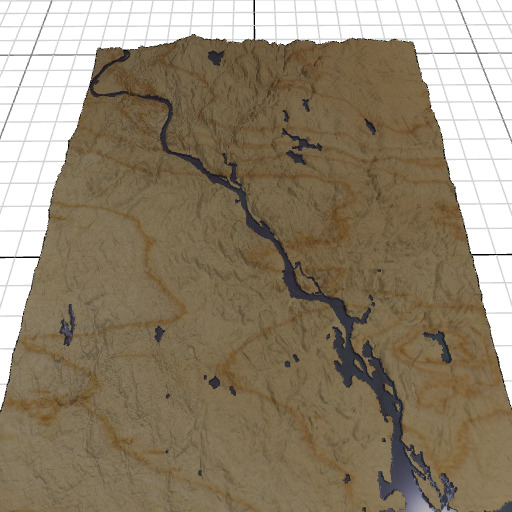 Custom 3d wooden map of Lower Connecticut River Valley Planning Region,Connecticut,United States