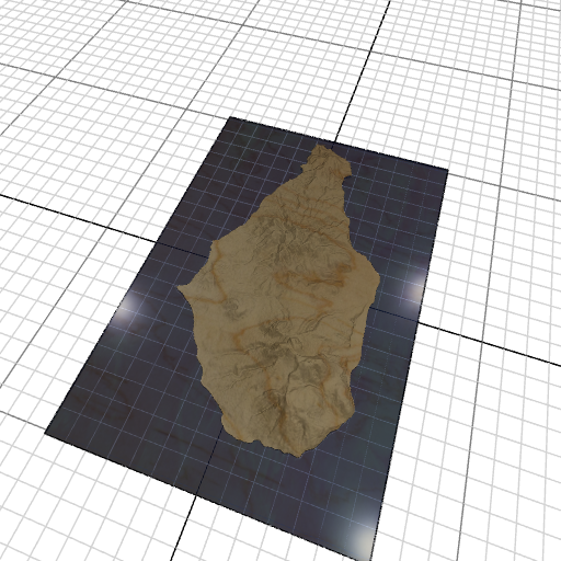 Custom 3d wooden map of Saint Georges Parish,Montserrat