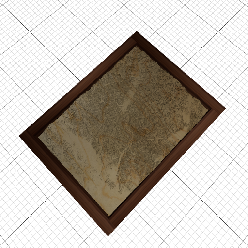 Custom 3d wooden map of Blaine County,Idaho,United States