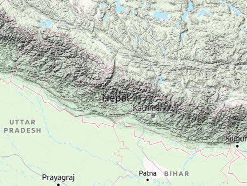Custom 3d wooden map of Tanahu,Gandaki Province,Nepal