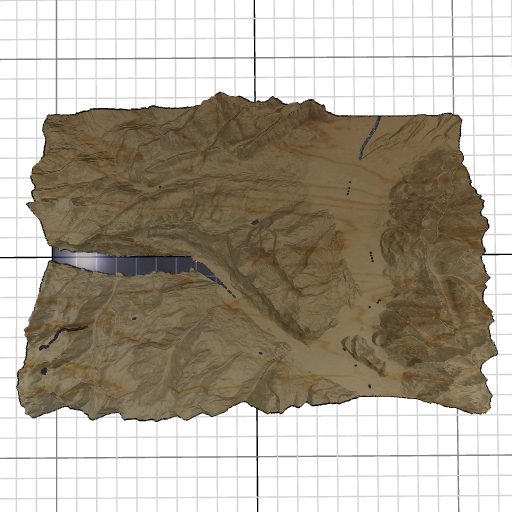Custom 3d wooden map of Sarganserland District,St. Gallen,Switzerland
