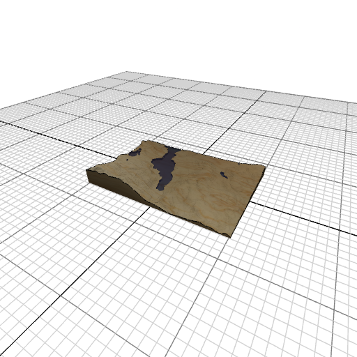 Custom 3d wooden map of Merrimack County,New Hampshire,United States