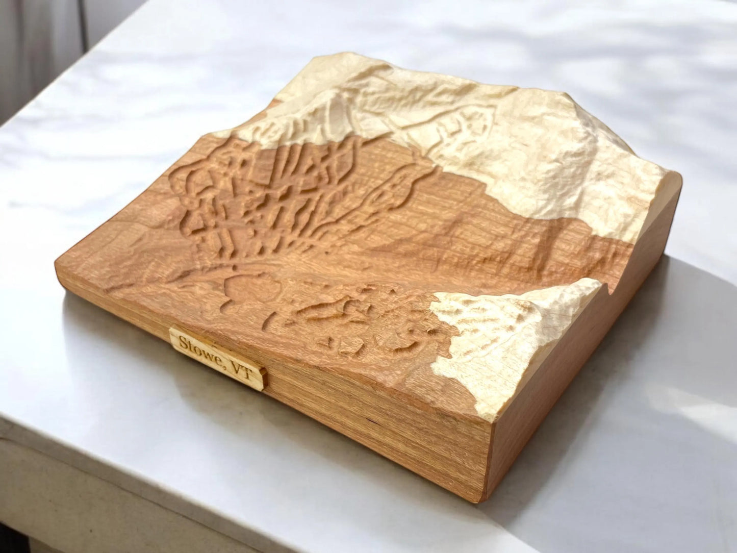 Stowe Vermont 3D Relief Ski Map | Vermont Ski Gift