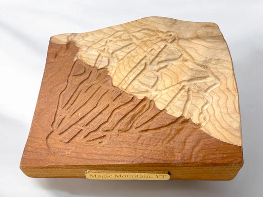 Magic Mountain Vermont Ski Map | Treeline Terrains | Ski Magic Mountain | Magic Mountain 3D Relief Ski Map | Magic Mountain Vermont Ski Gift