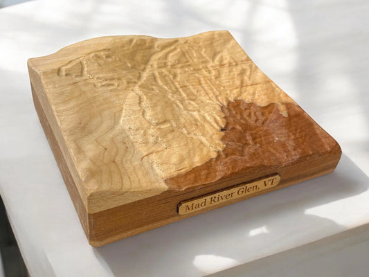 Mad River Glen Ski Map | Treeline Terrains | Mad River Glen Ski Gift | Mad River Glen 3D Relief Ski Map | Vermont Ski Gift | Mad River Glen