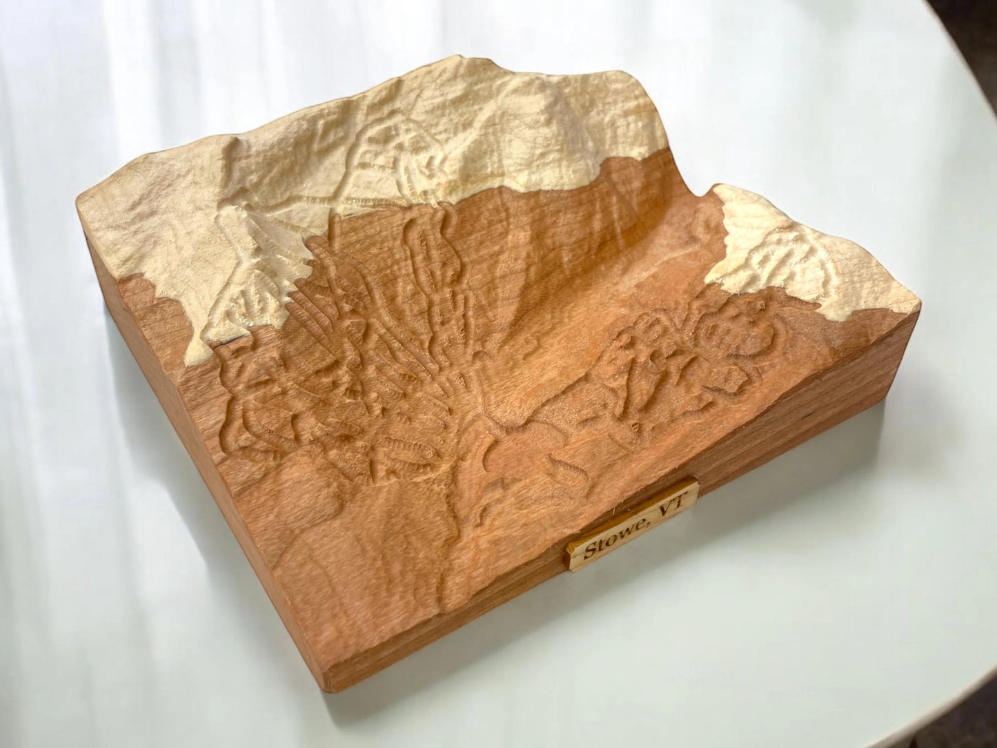 Stowe Vermont 3D Relief Ski Map | Vermont Ski Gift