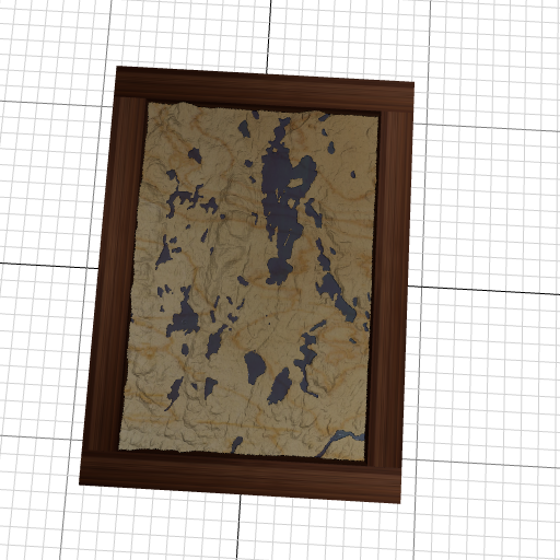 Custom 3d wooden map of Outaouais,Québec,Canada