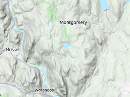 Custom 3d wooden map of Hampden County,Massachusetts,United States