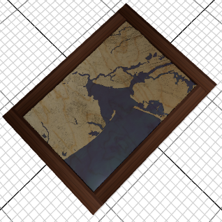 Custom 3d wooden map of Monmouth County,New Jersey,United States