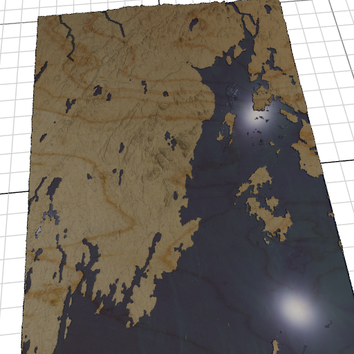 Custom 3d wooden map of Knox County,Maine,United States