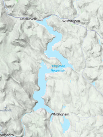 Custom 3d wooden map of Windham County,Vermont,United States
