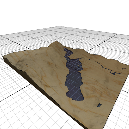 Custom 3d wooden map of Grafton County,New Hampshire,United States