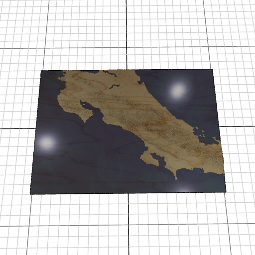 Custom 3d wooden map of Puntarenas Province,Costa Rica