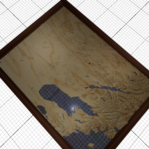 Custom 3d wooden map of