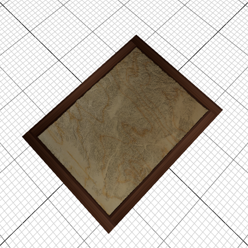 Custom 3d wooden map of Blaine County,Idaho,United States