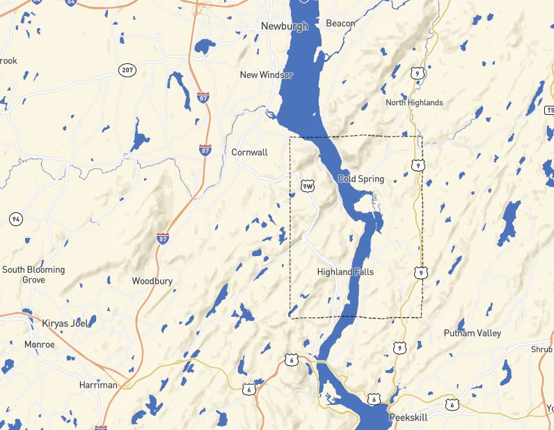 Custom Wooden Map of Orange County, New York, United States