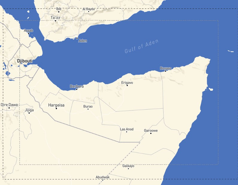 Custom Wooden Map of Ceel Afweyn, Sanaag, Somalia