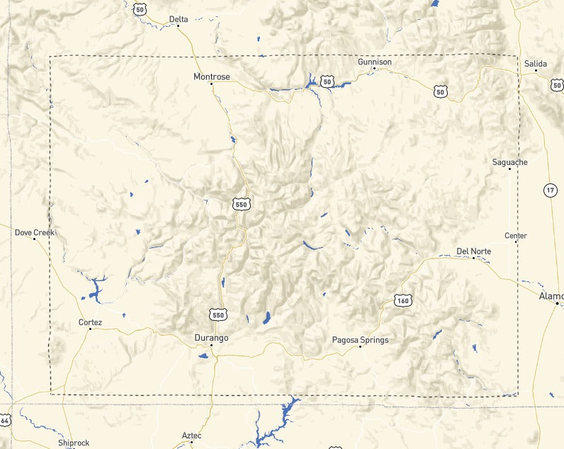 Custom Wooden Map of San Juan County, Colorado, United States
