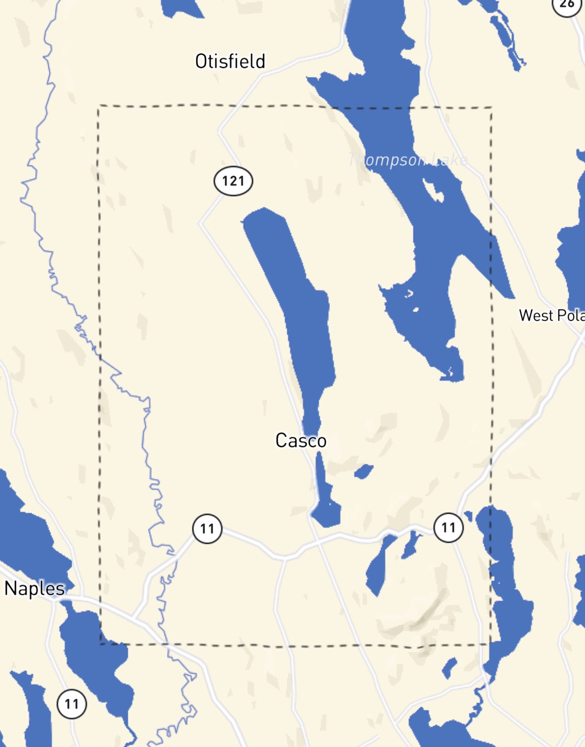 Custom Wooden Map of Cumberland County, Maine, United States