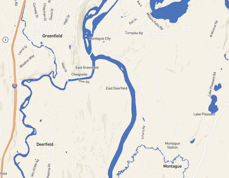 Custom Wooden Map of Franklin County, Massachusetts, United States