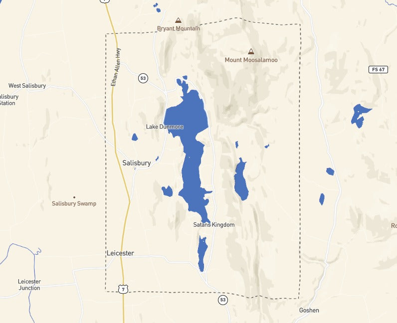 Custom Wooden Map of Addison County, Vermont, United States