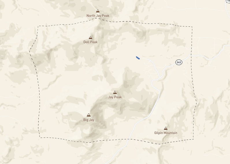 Custom Wooden Map of Orleans County, Vermont, United States