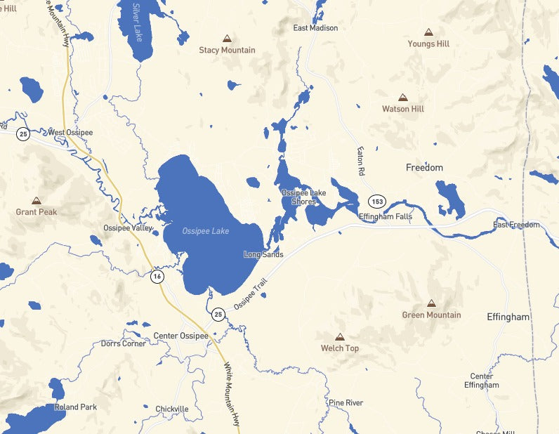 Custom Wooden Map of Carroll County, New Hampshire, United States