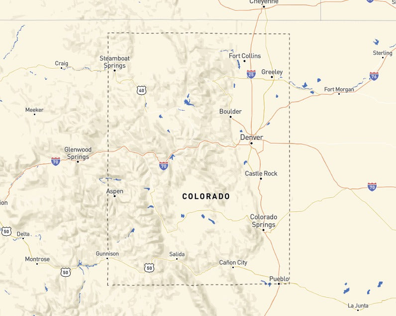 Custom Wooden Map of Park County, Colorado, United States