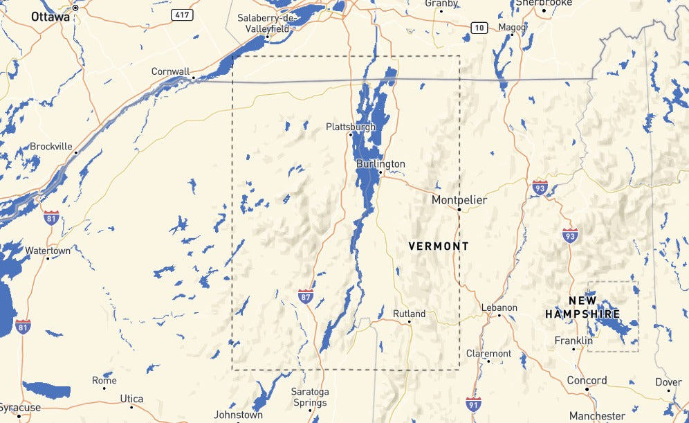 Custom Wooden Map of Essex County, New York, United States