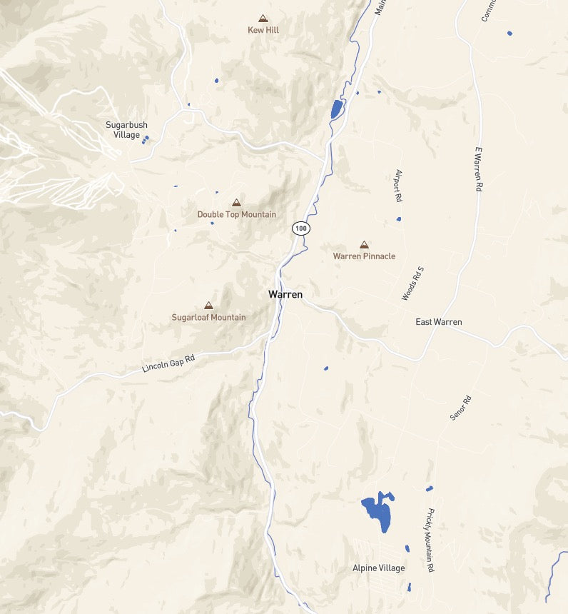 Custom Wooden Map of Washington County, Vermont, United States