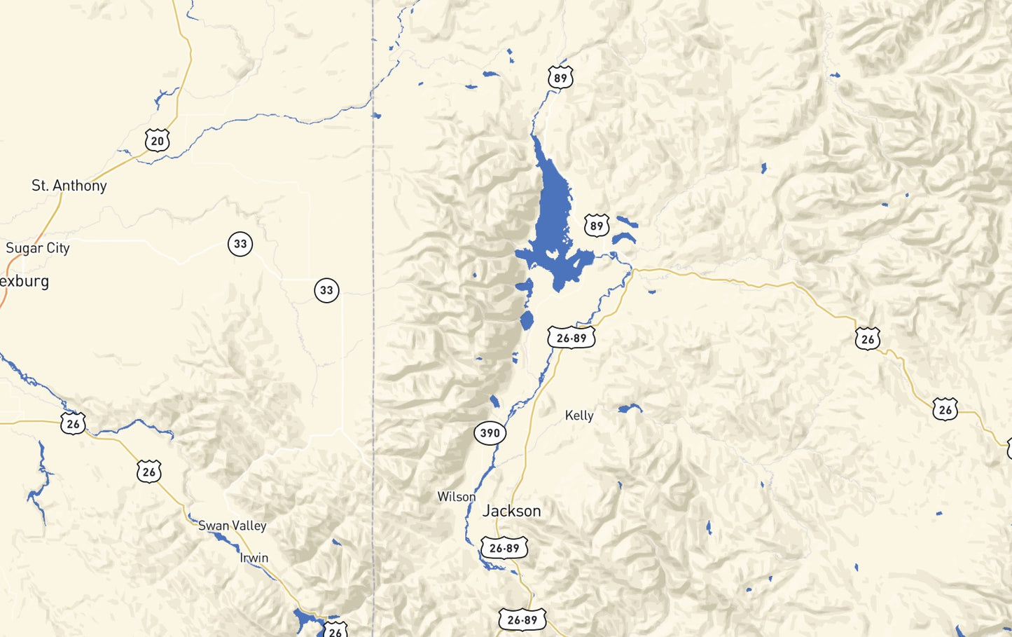 Custom Wooden Map of Teton County, Wyoming, United States