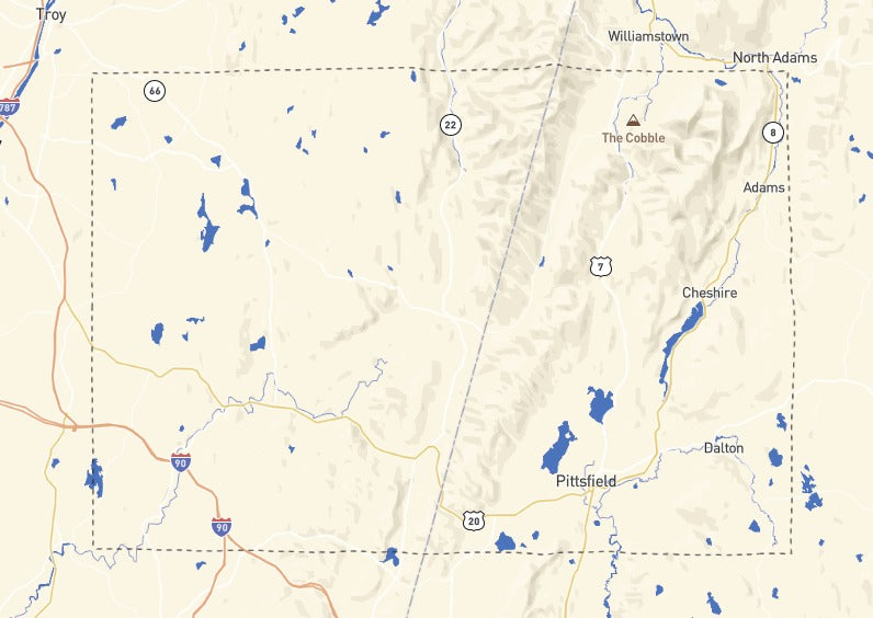 Custom Wooden Map of Rensselaer County, New York, United States