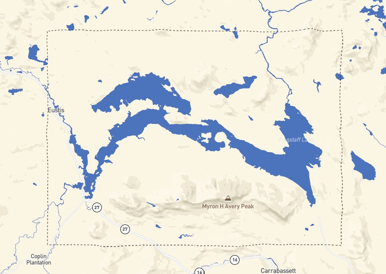 Custom Wooden Map of Franklin County, Maine, United States