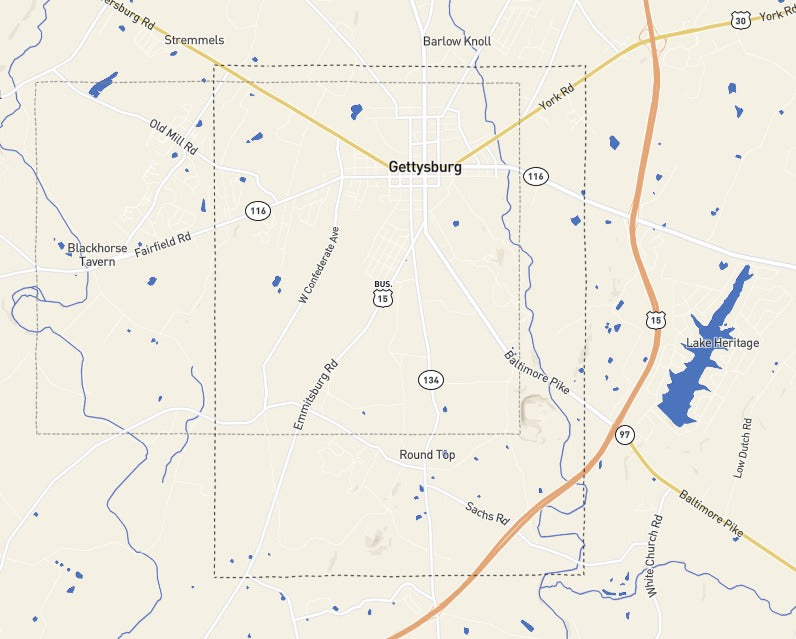 Custom Wooden Map of Adams County, Pennsylvania, United States
