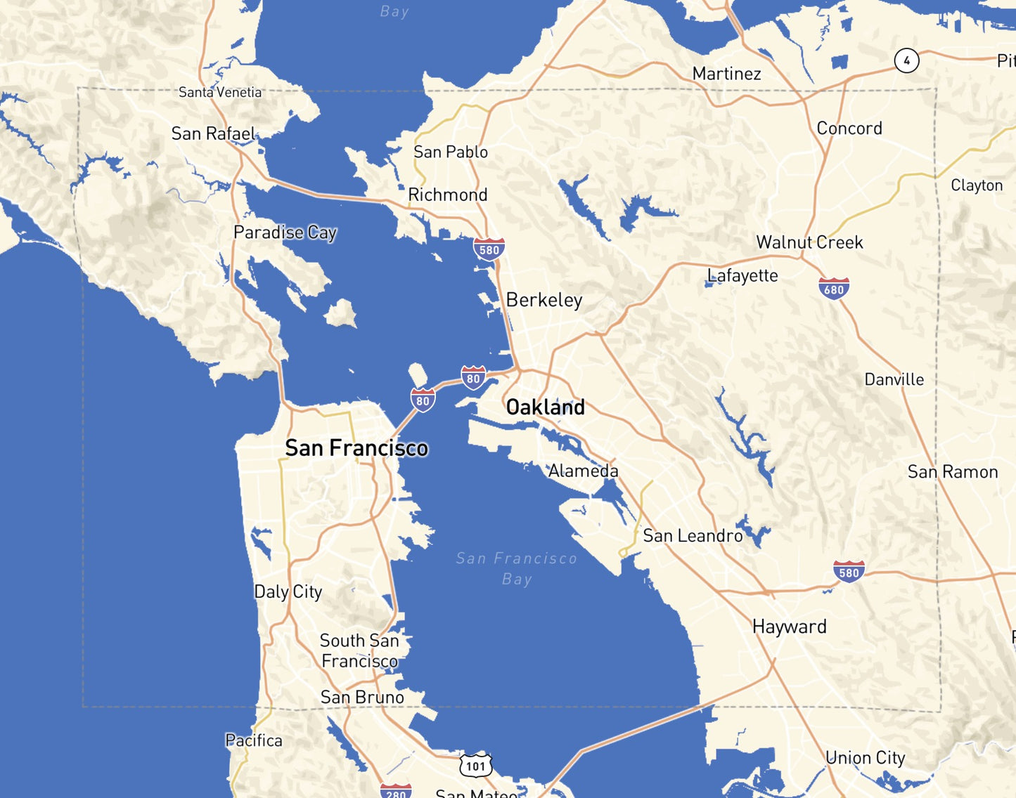 Custom Wooden Map of Alameda County, California, United States