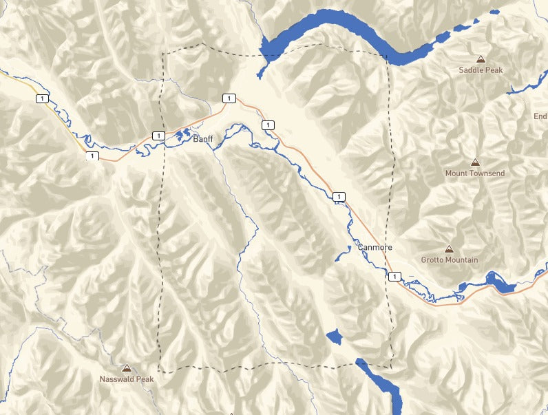 Custom Wooden Map of Bighorn No. 8, Alberta, Canada