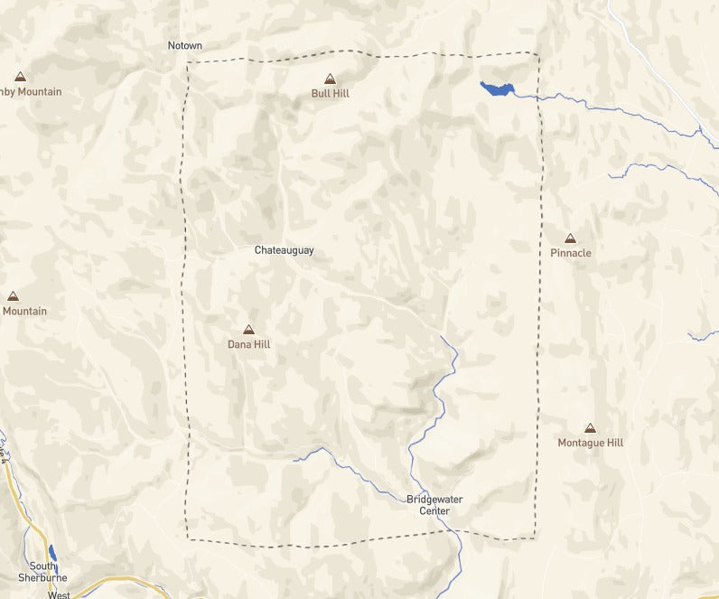 Custom Wooden Map of Windsor County, Vermont, United States