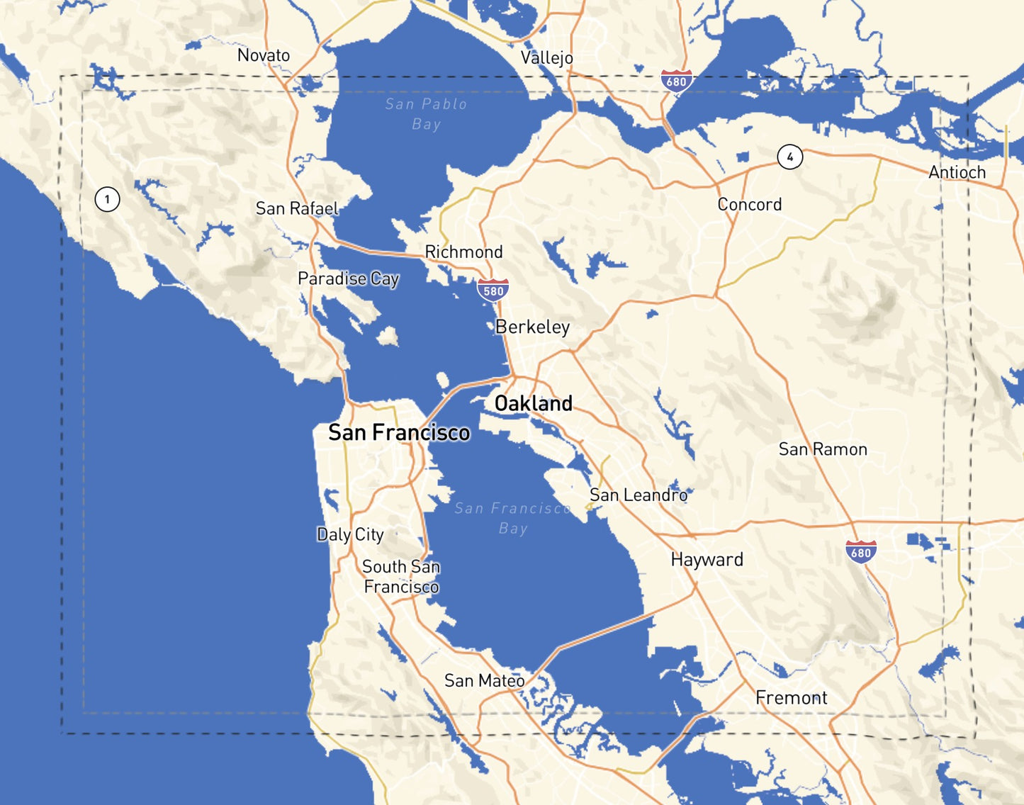 Custom Wooden Map of Alameda County, California, United States