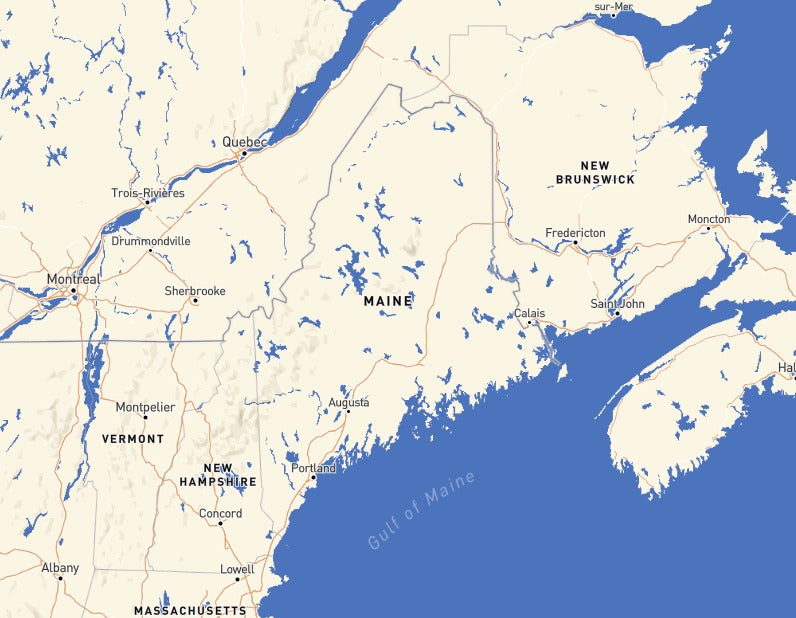 Custom Wooden Map of Piscataquis County, Maine, United States