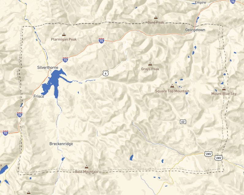Custom Wooden Map of Summit County, Colorado, United States