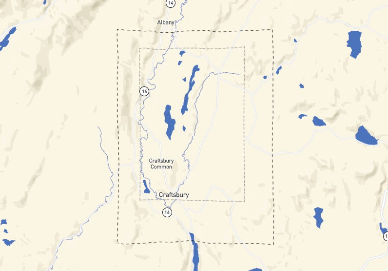 Custom Wooden Map of Orleans County, Vermont, United States
