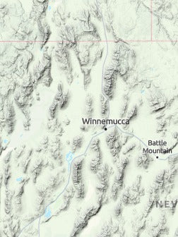 Custom 3d wooden map of Humboldt County,Nevada,United States