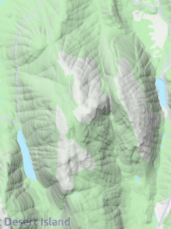 Custom 3d wooden map of Hancock County,Maine,United States