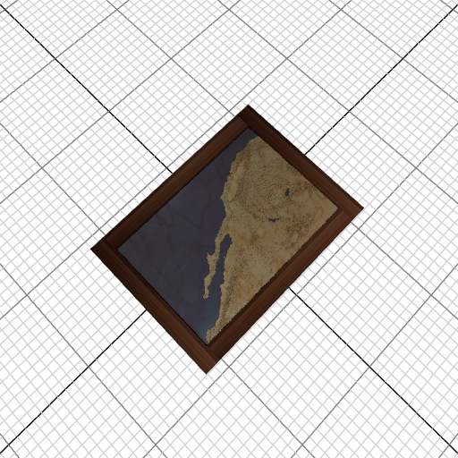 Custom 3d wooden map of Baja California,Mexico