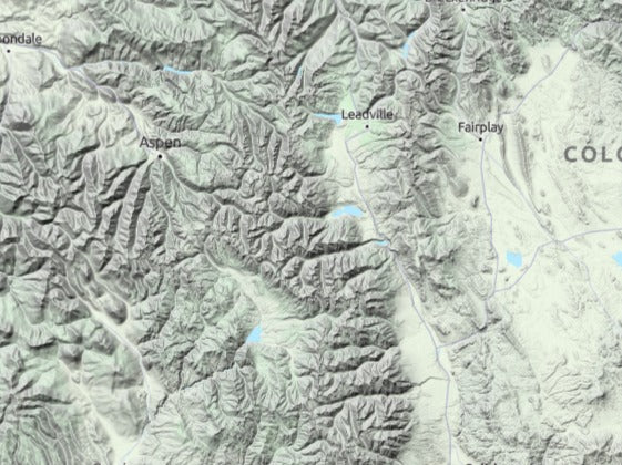 Custom 3d wooden map of Lake County,Colorado,United States