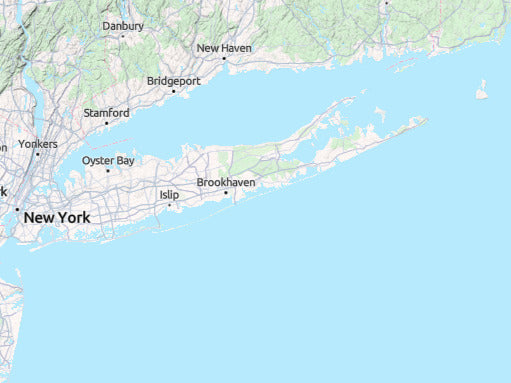 Custom 3d wooden map of Suffolk County,New York,United States