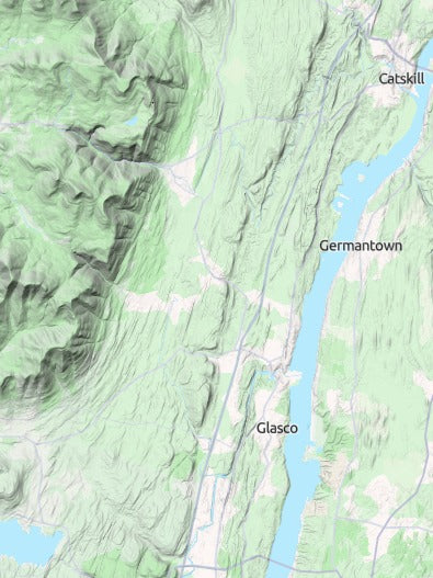 Custom 3d wooden map of Ulster County,New York,United States