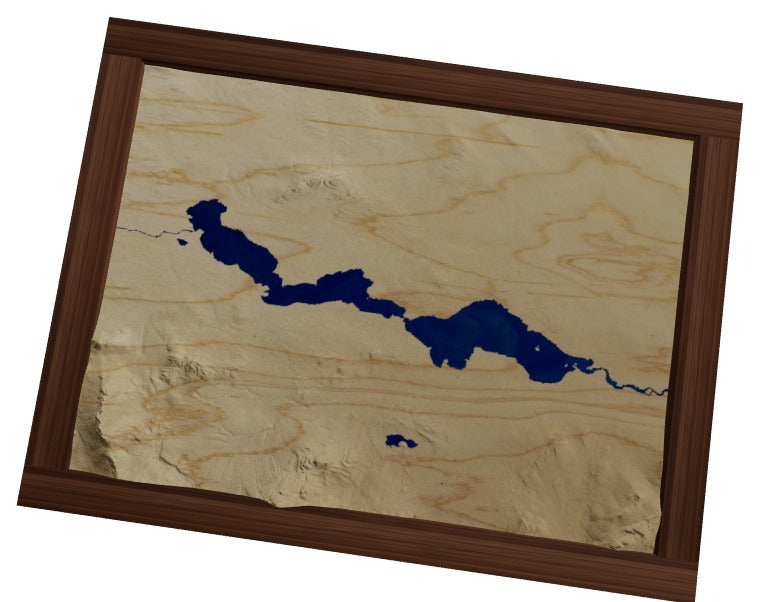 Custom Wooden Map of Somerset County, Maine, United States