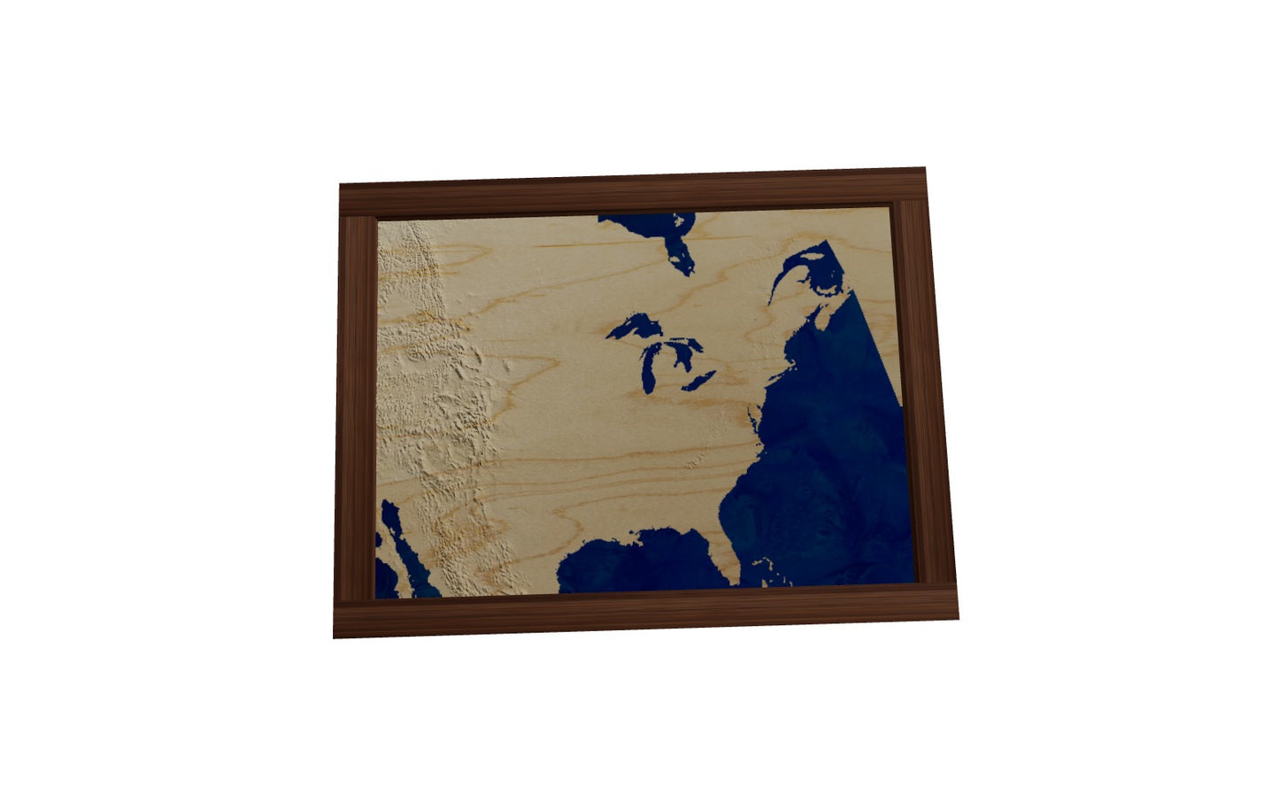 Custom Wooden Map of Lyon County, Kansas, United States