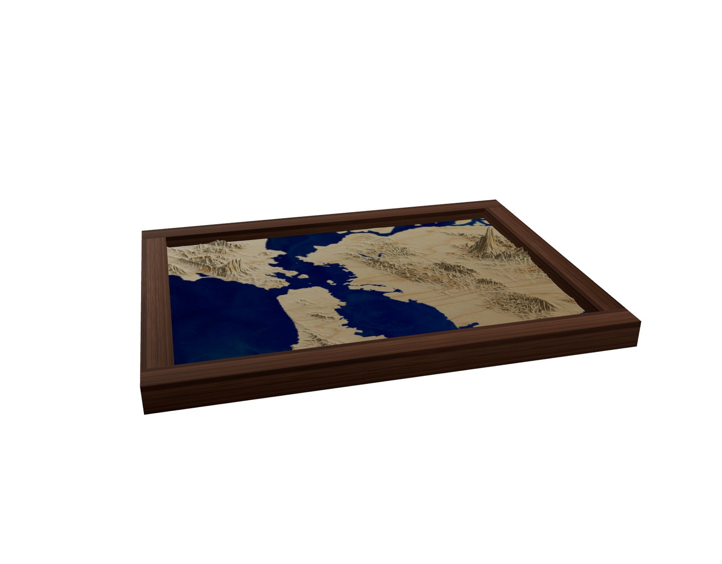 Custom Wooden Map of Alameda County, California, United States